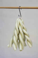 Twisted Candle, Mother's Milk by WAX Atelier, hand-dipped beeswax, view 4
