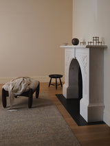 Armadillo Adagio Rug in Neptune, detail of the wool weave and texture