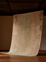 Armadillo Alma Rug in Nectar, detail of the wool and silk weave and texture