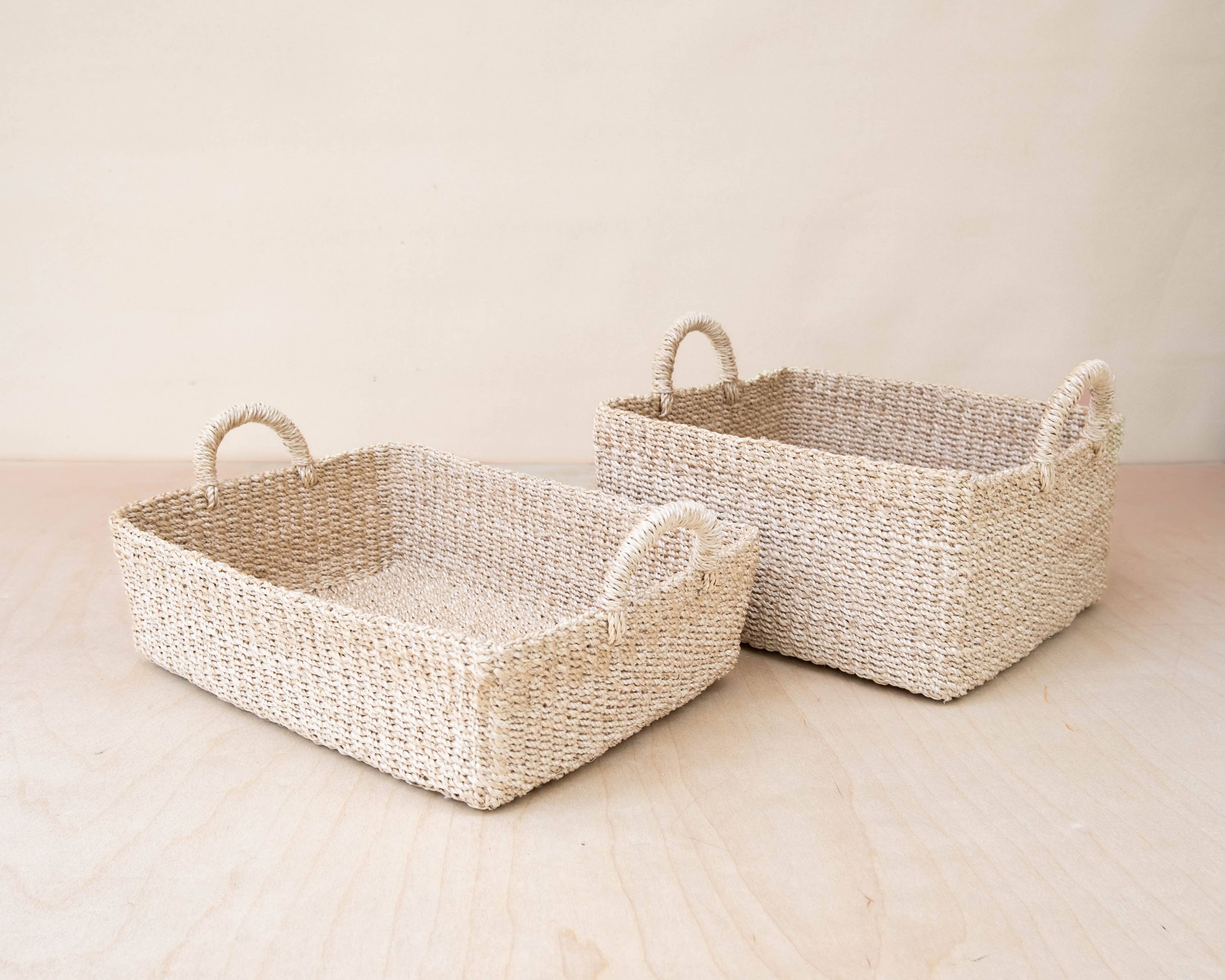 Woven Square Basket - Natural