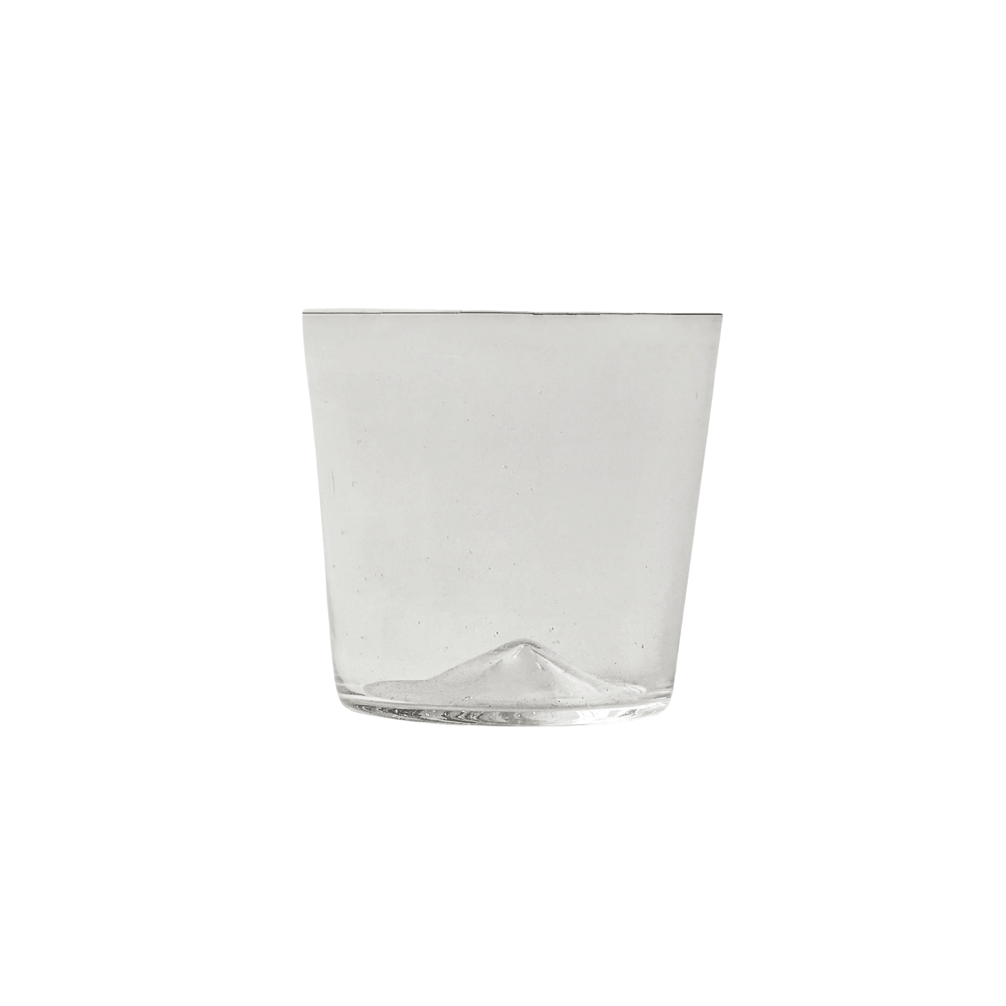 Clear glass tumbler