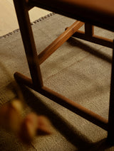 Armadillo Selva Rug in Silt, detail of the afghan wool weave and texture