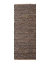 Armadillo Drift Nook Rug in Natural & Black, detail of the jute and wool weave and texture