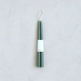 12" Dipped Taper Candles - Moss