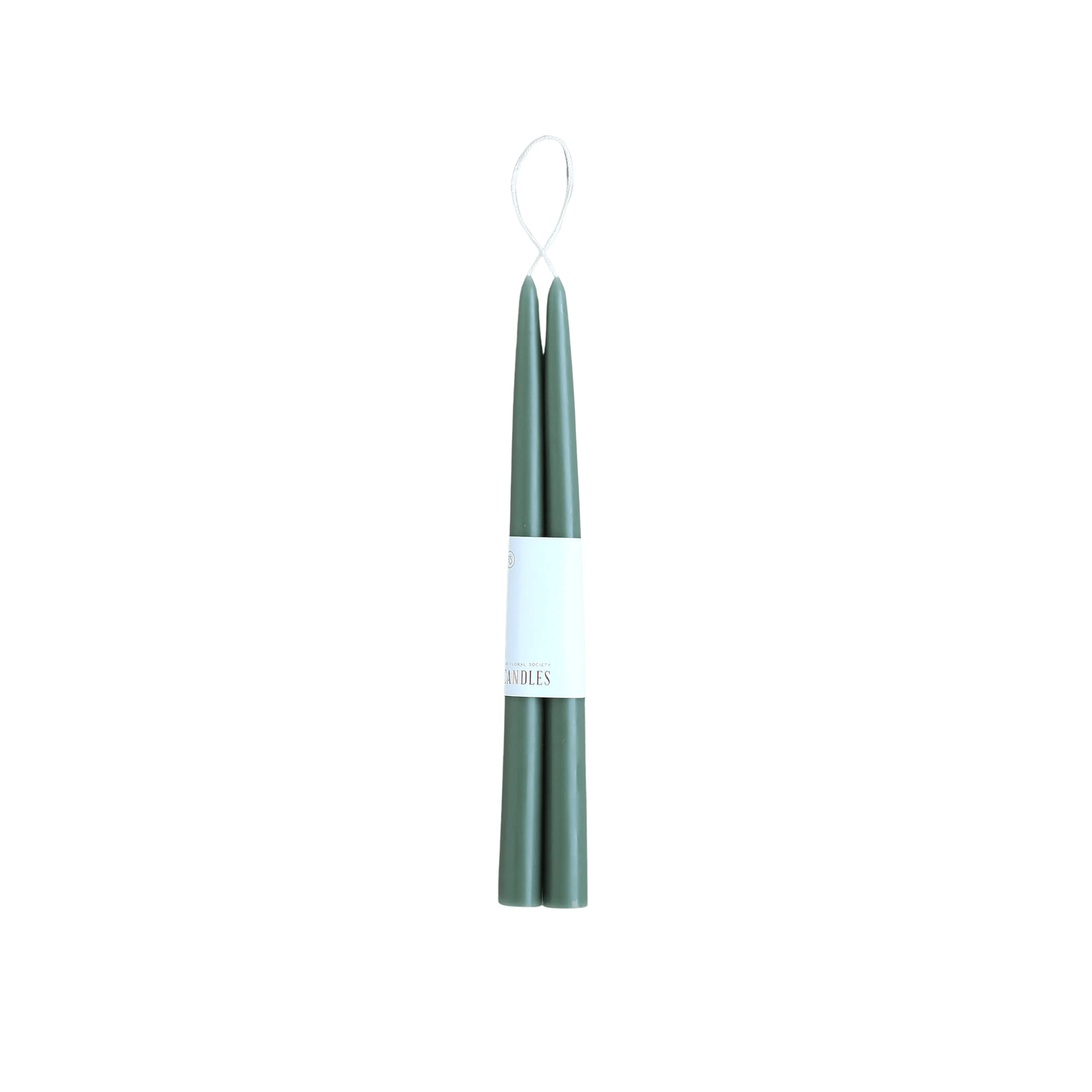 12" Dipped Taper Candles - Moss