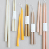 12" Dipped Taper Candles - Parchment