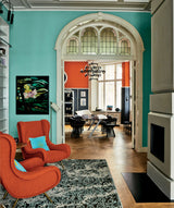 Dix Blue No.82 painted room