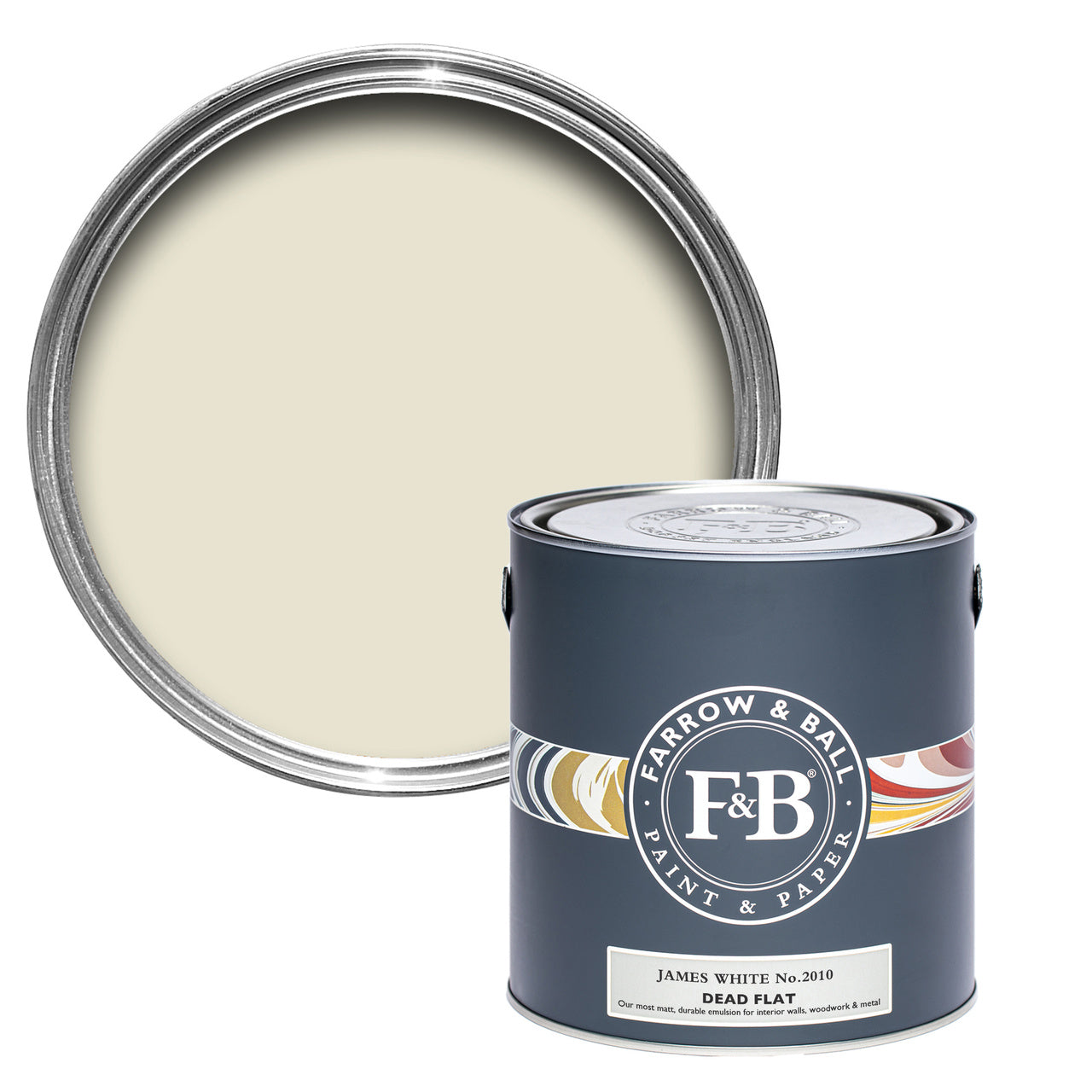 James White No.2010 paint tin and swatch