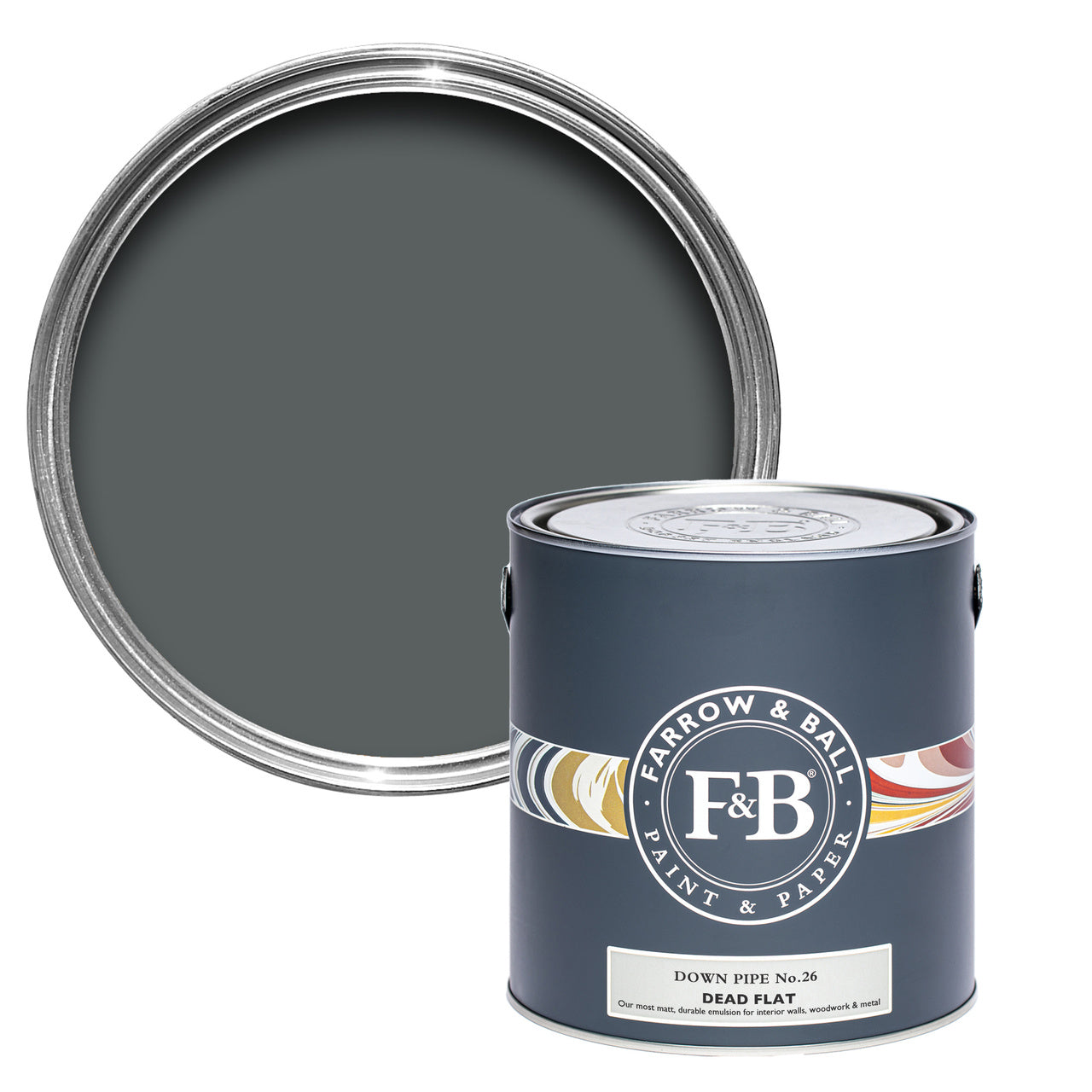 Down Pipe No.26 paint tin and swatch