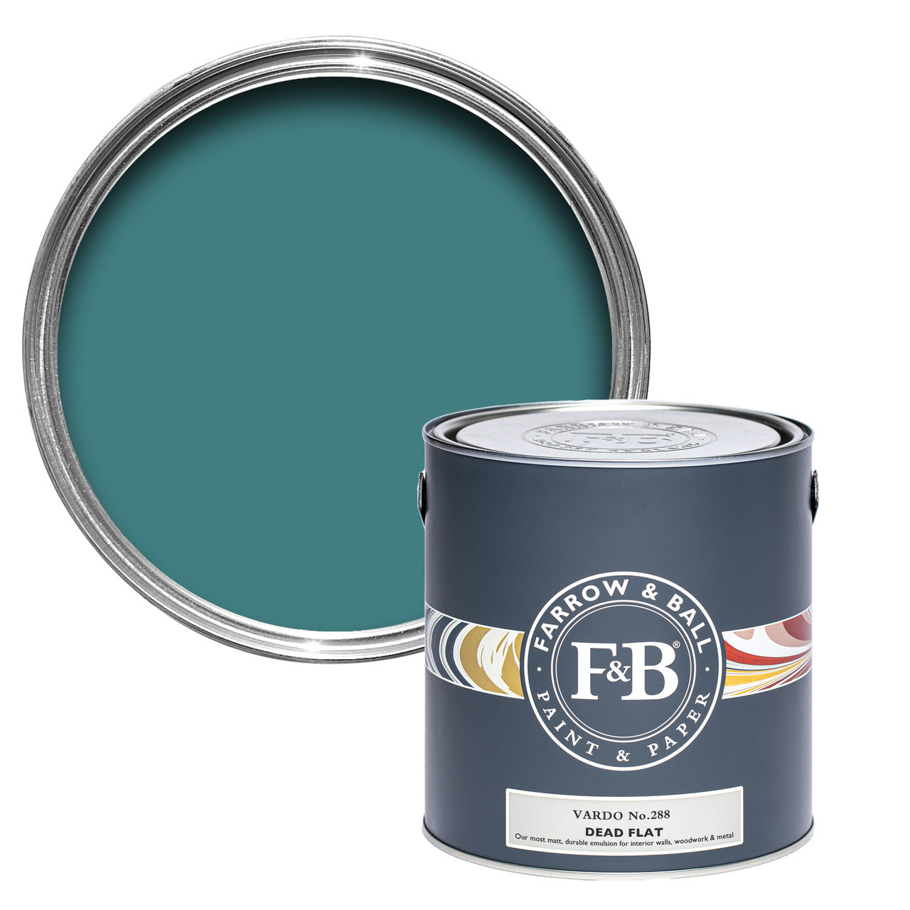 Vardo No.288 paint tin and swatch