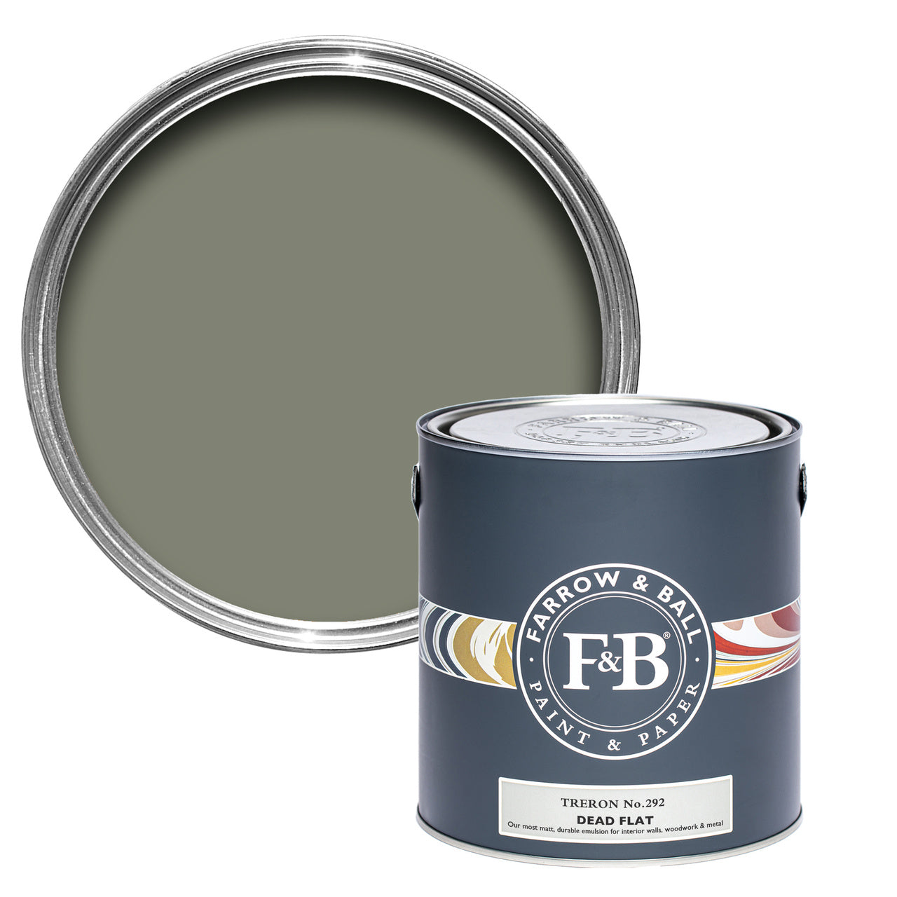 Treron No.292 paint tin and swatch