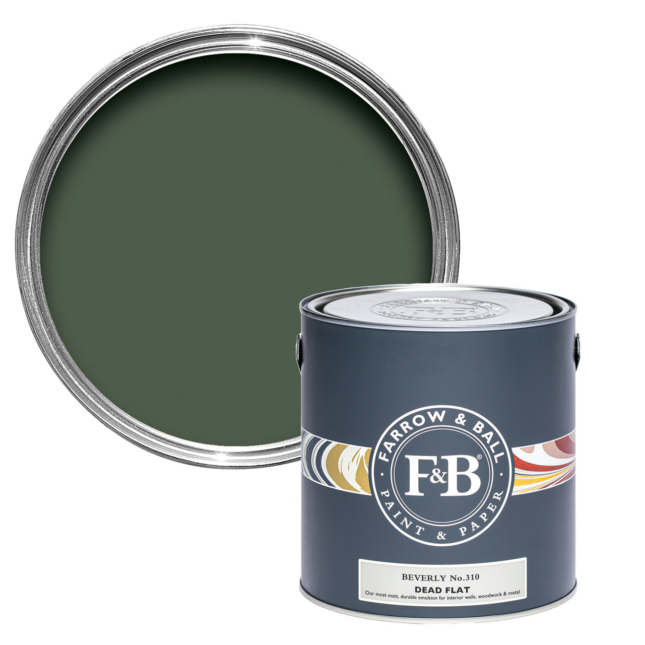 Beverly No.310 paint tin and swatch