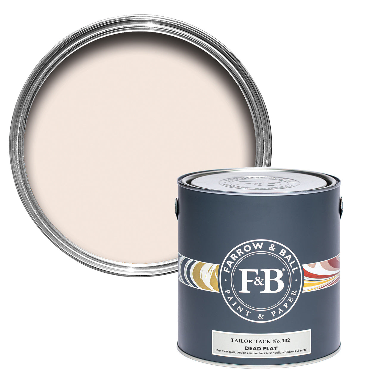 Tailor Tack No.302 paint tin and swatch