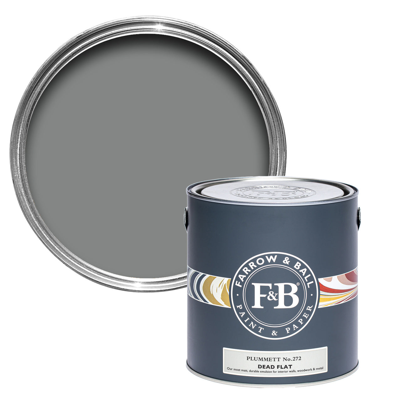 Plummett No.272 paint tin and swatch