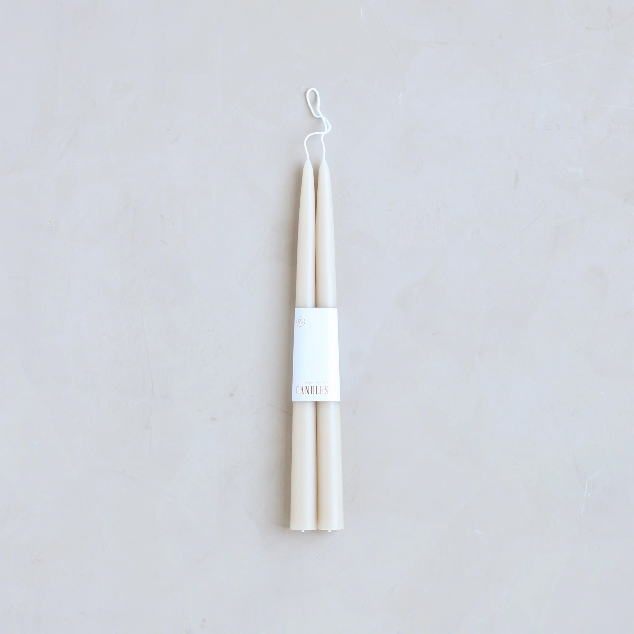12" Dipped Taper Candles - Parchment