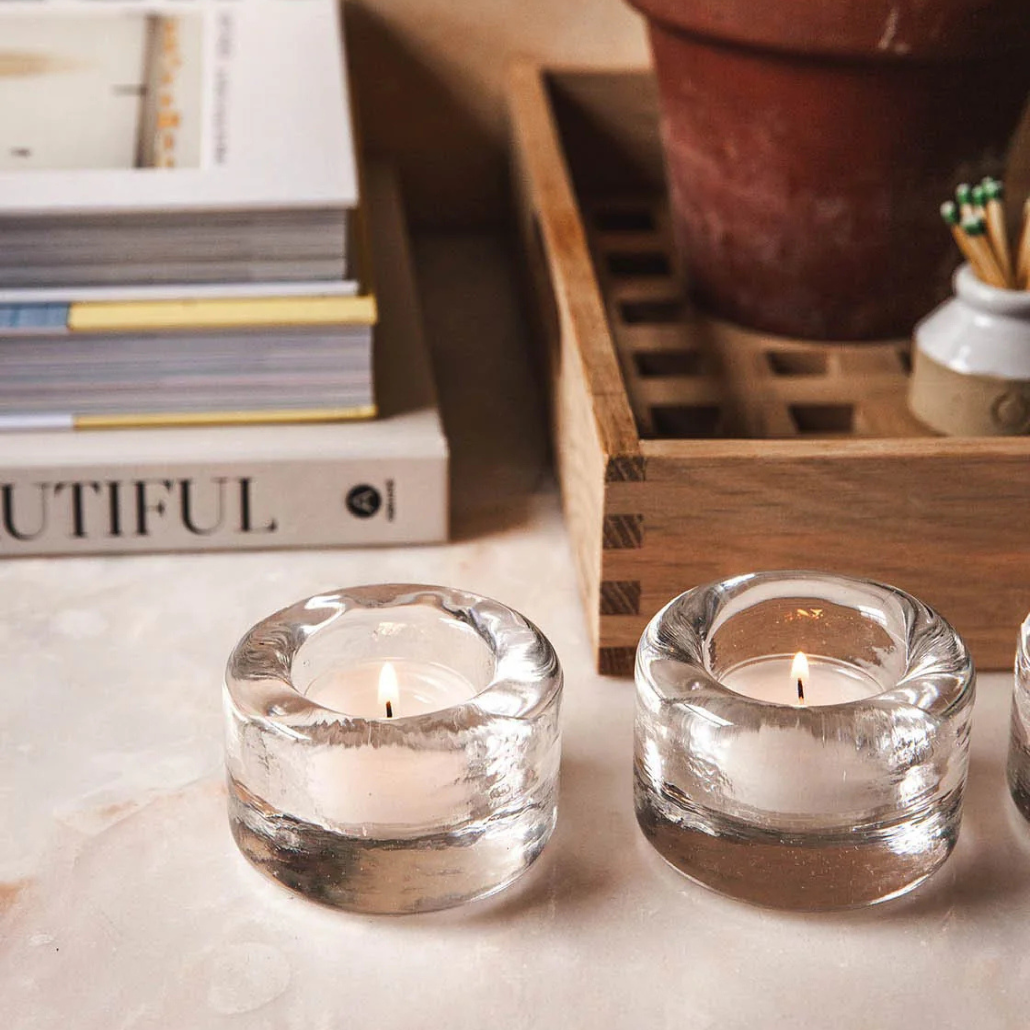 Riverstone Tealight - Clear