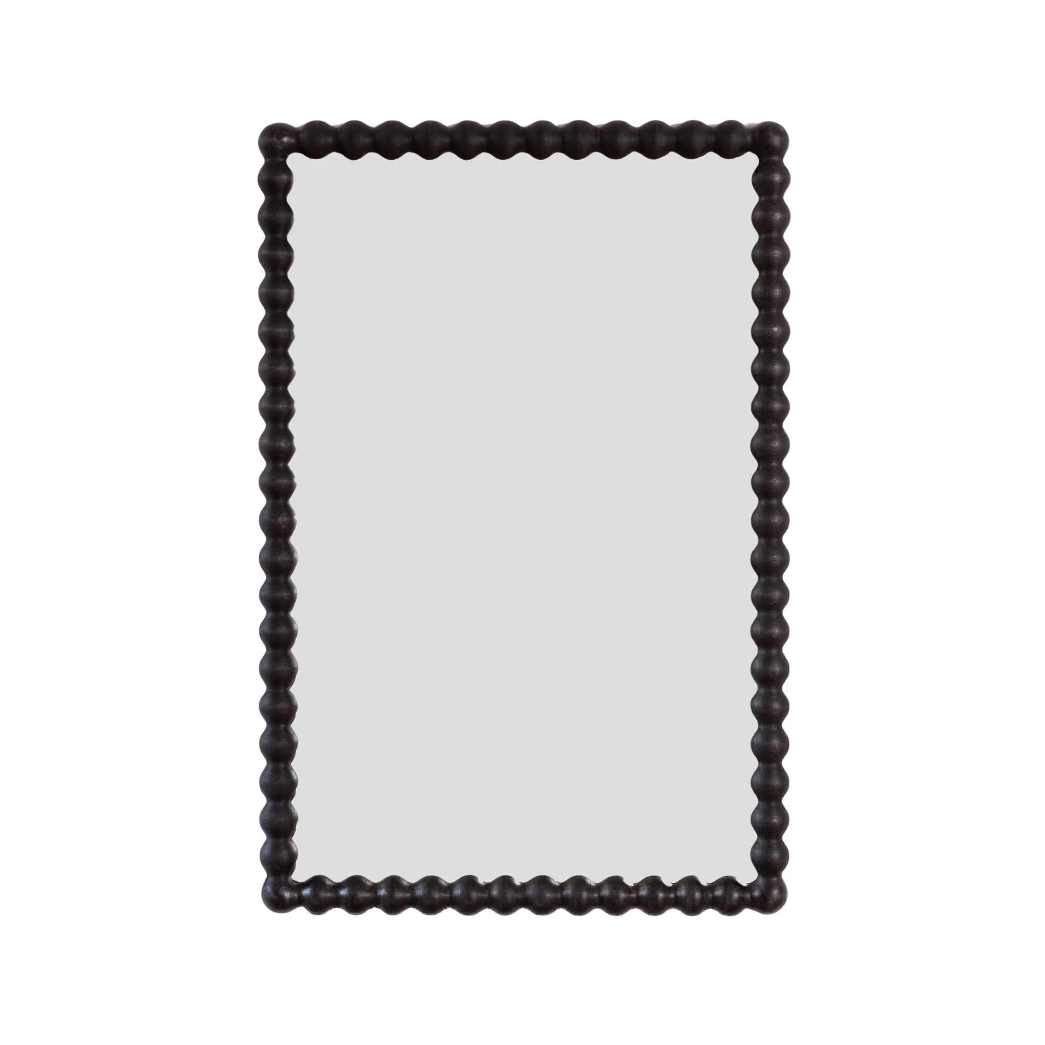 Bobbin Mirror - Ebonized Oak