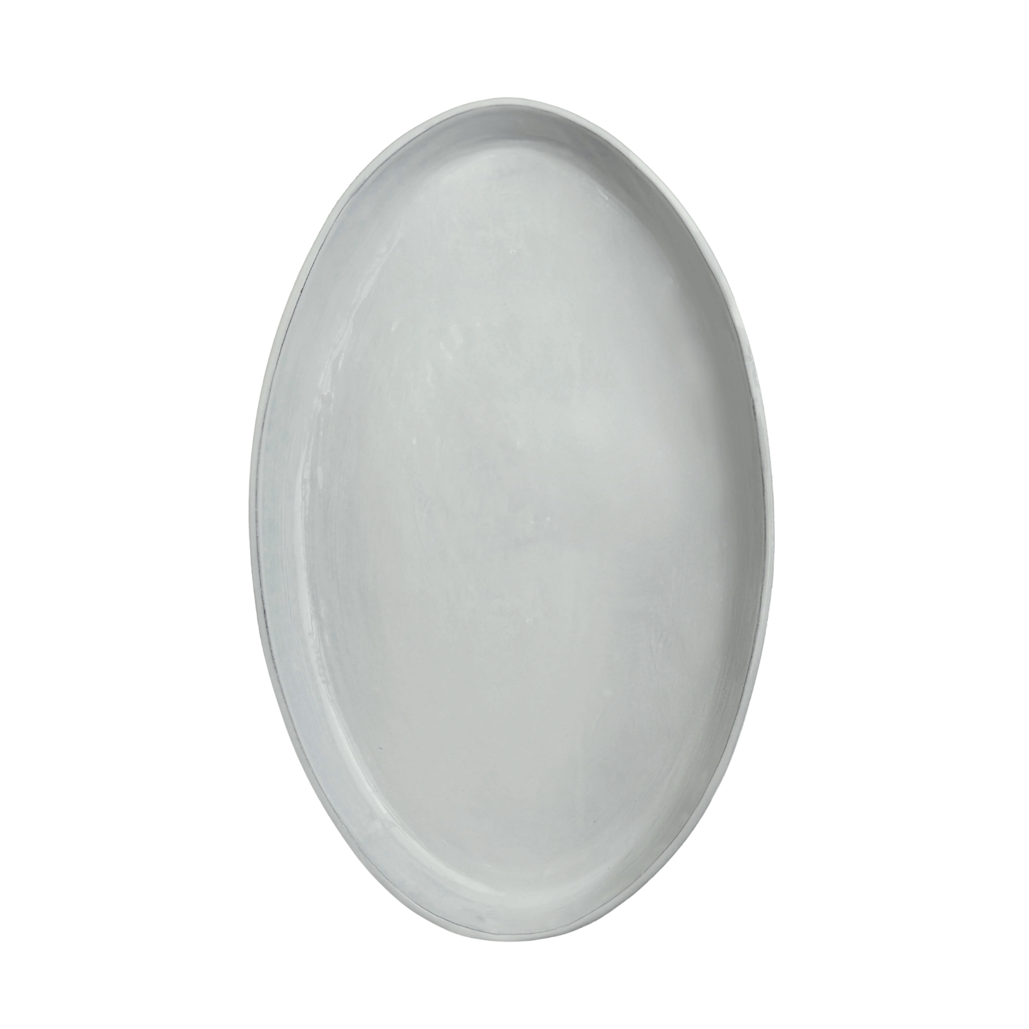 Assisi Deep Oval Platter - Dove Grey