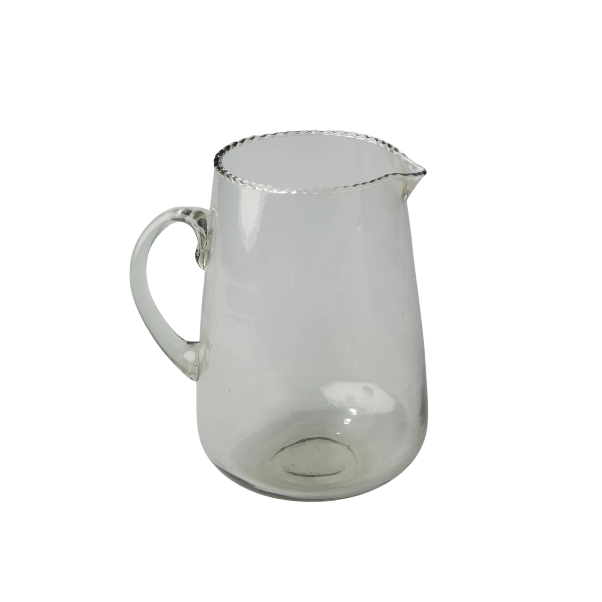 Ruffle Glass Pitcher