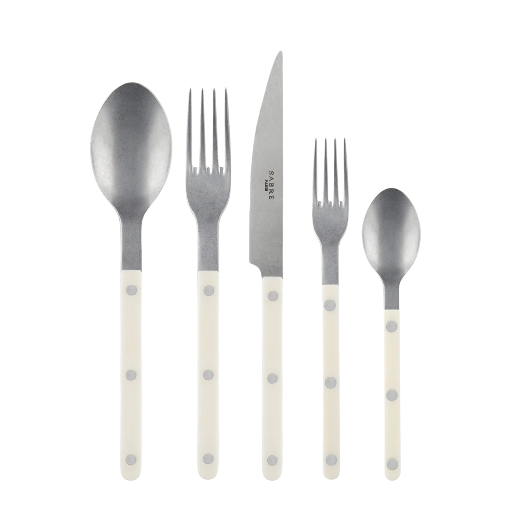 Bistrot 5 Piece Cutlery Set - Ivory