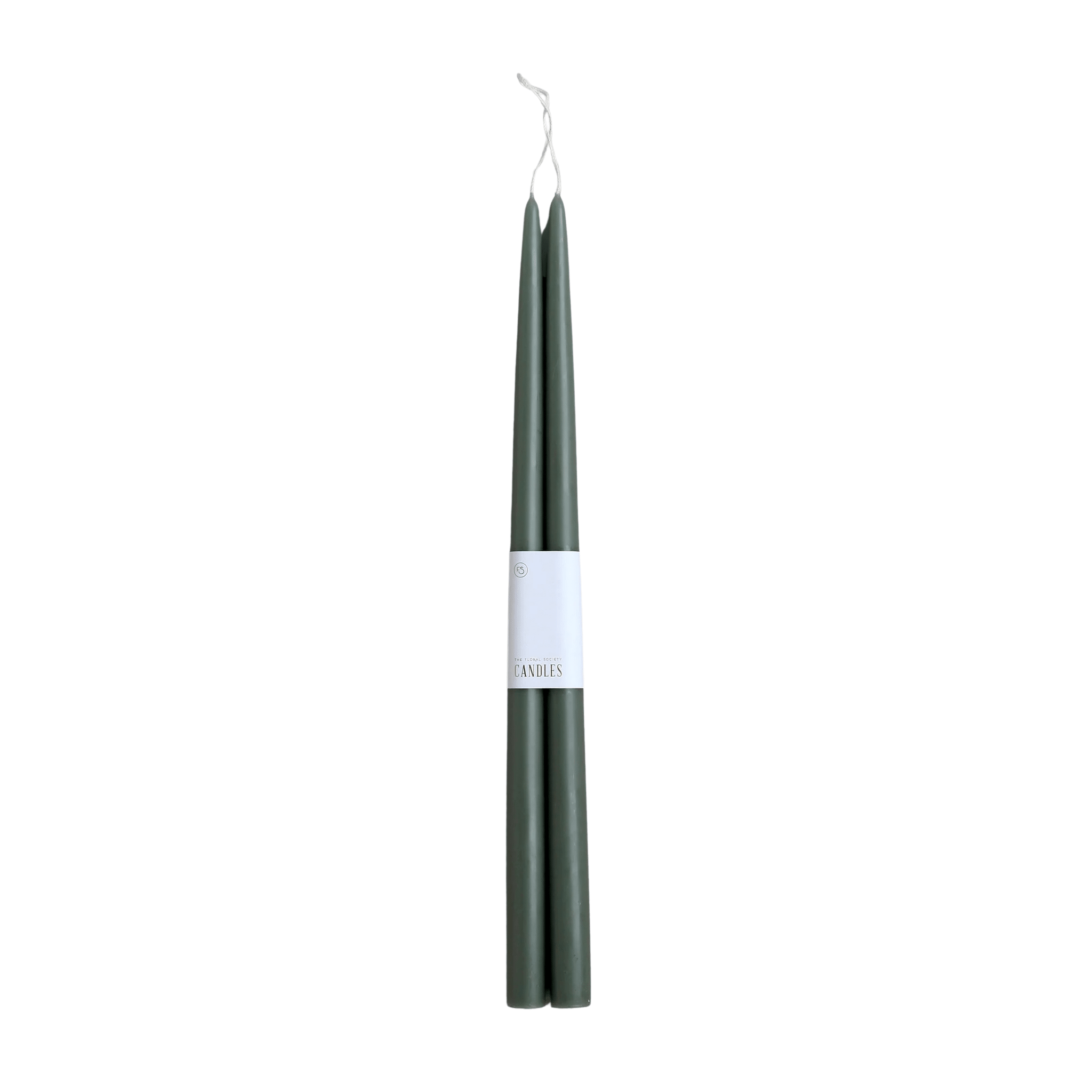 18" Dipped Taper Candles - Moss