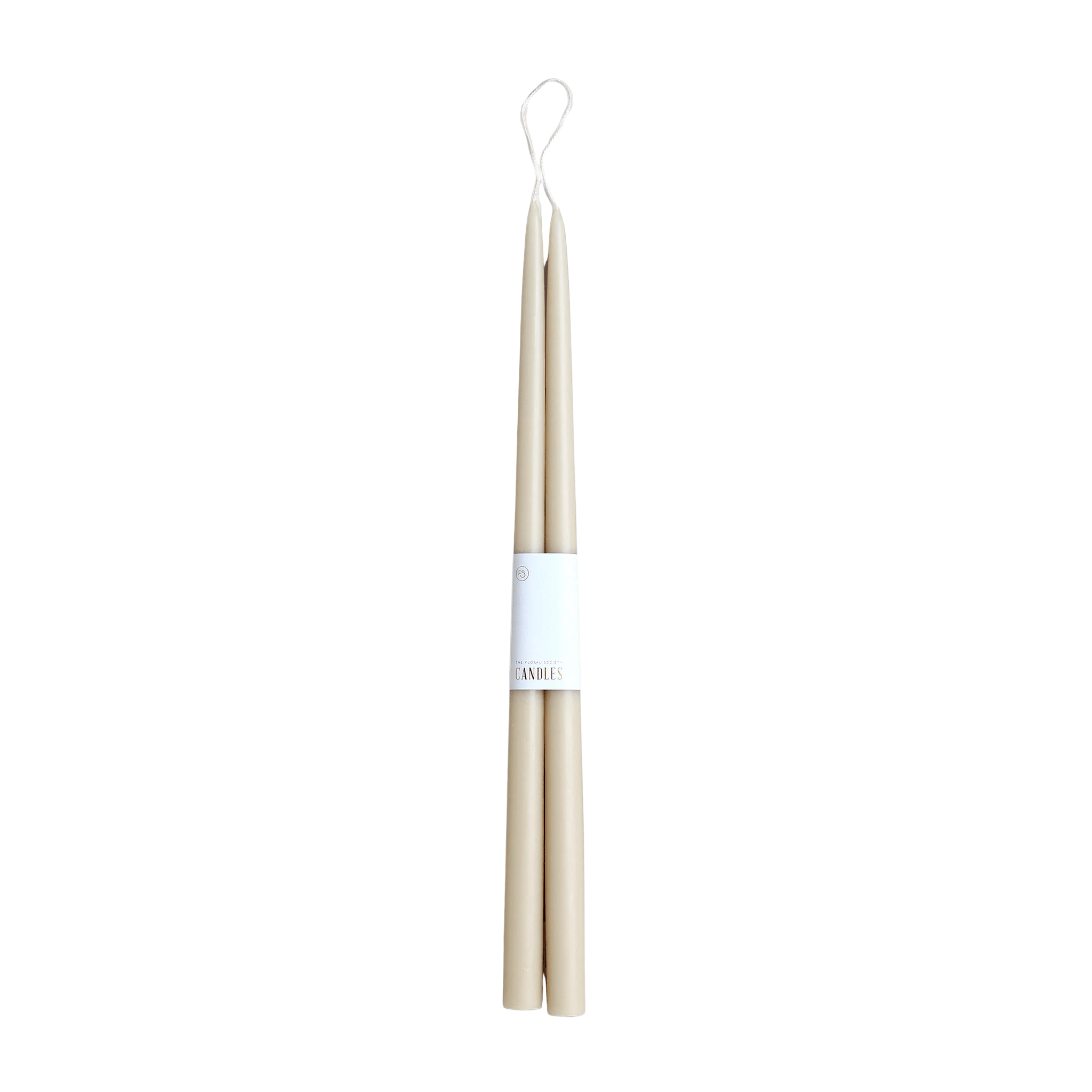 18" Dipped Taper Candles - Parchment