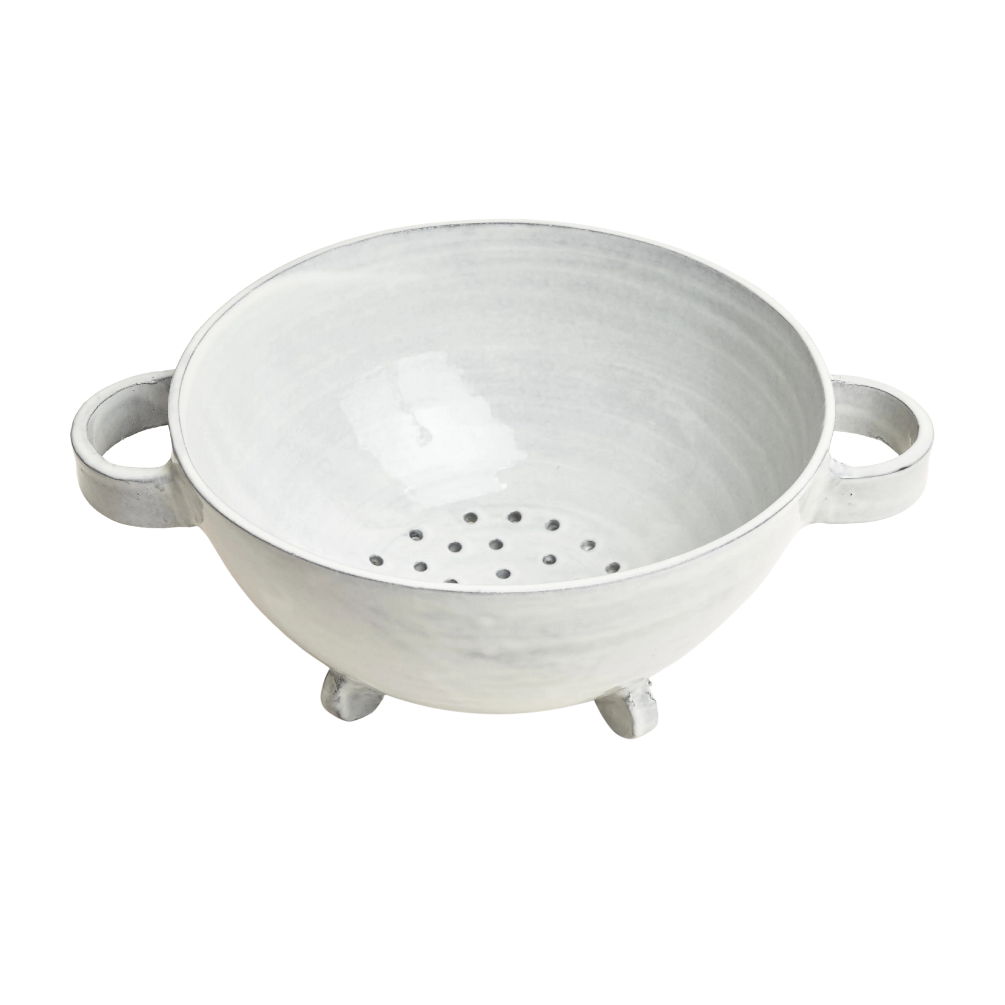 Handled Colander - Bianco
