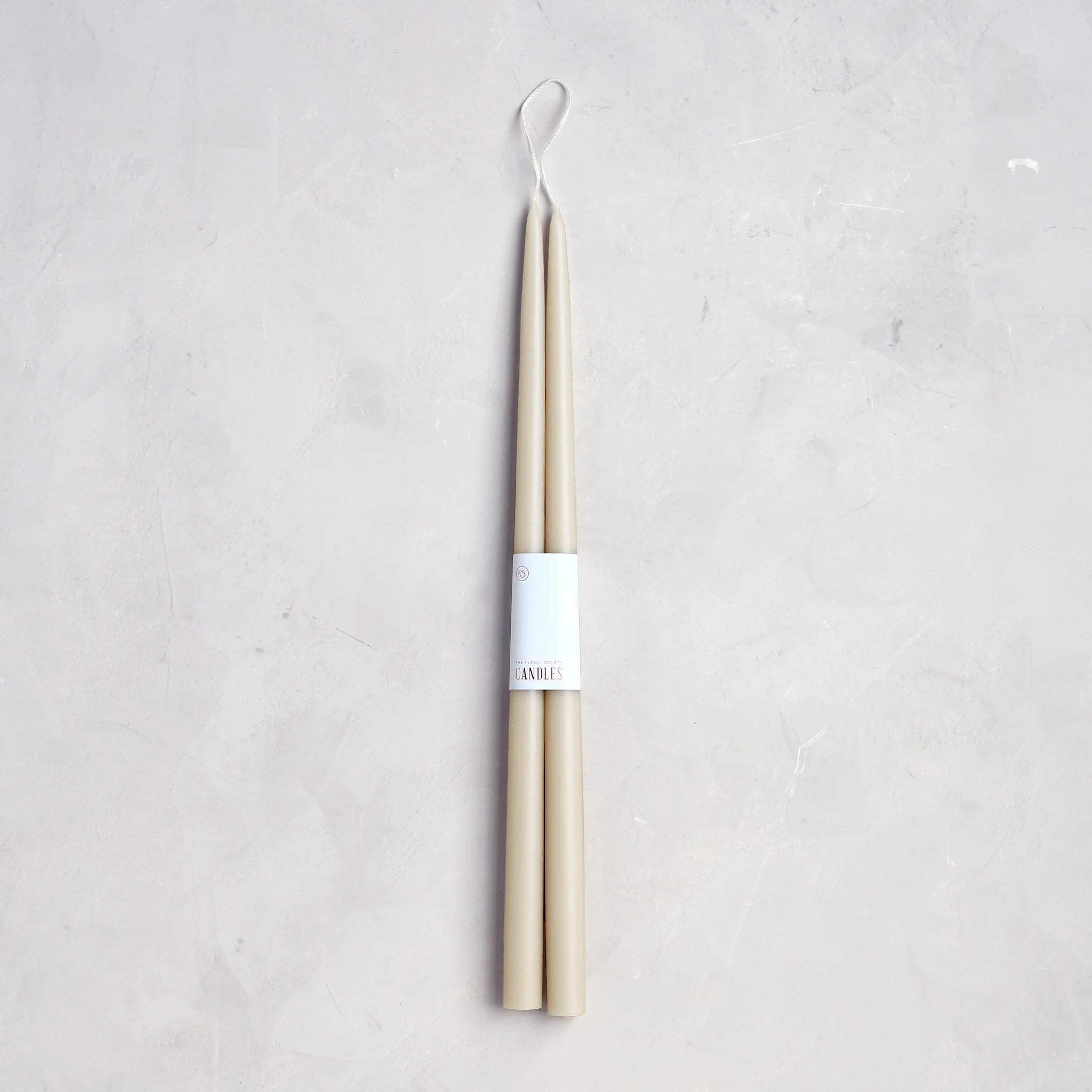 18" Dipped Taper Candles - Parchment