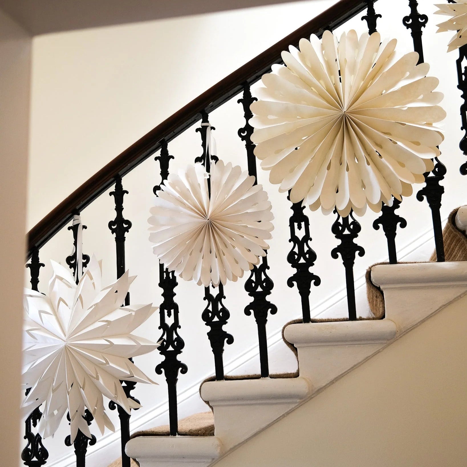 Curved White Star - Small