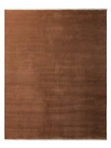 Armadillo Eden Rug in Granada, overhead view of the hand-knotted wool weave and edge finish