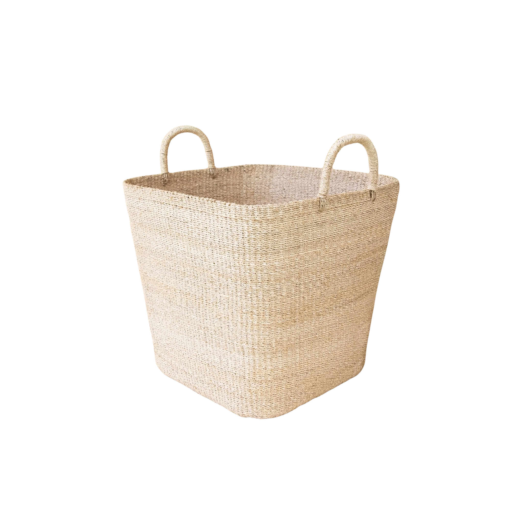 Large Square Wicker Basket - Natural