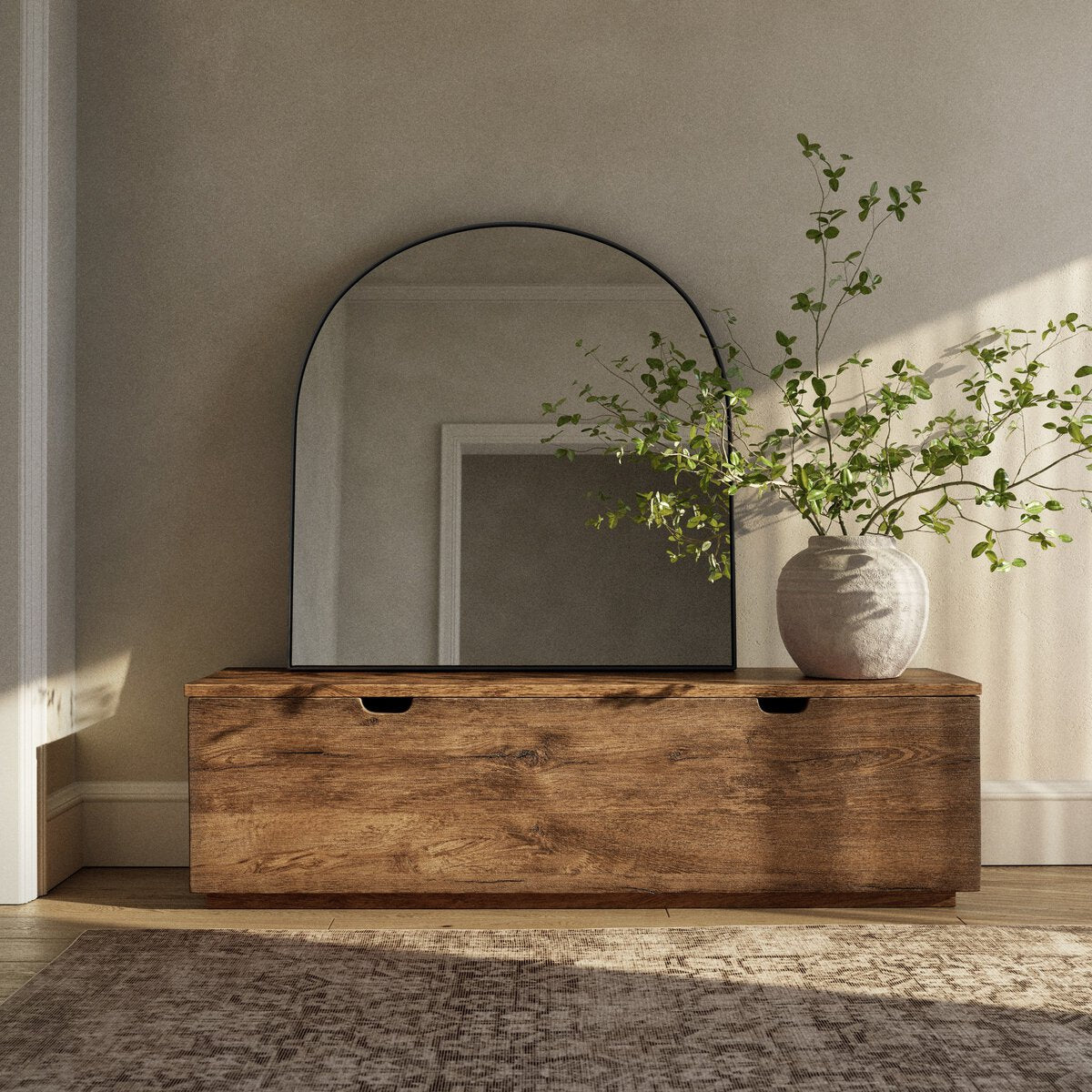 Iron Wide Arch Mirror