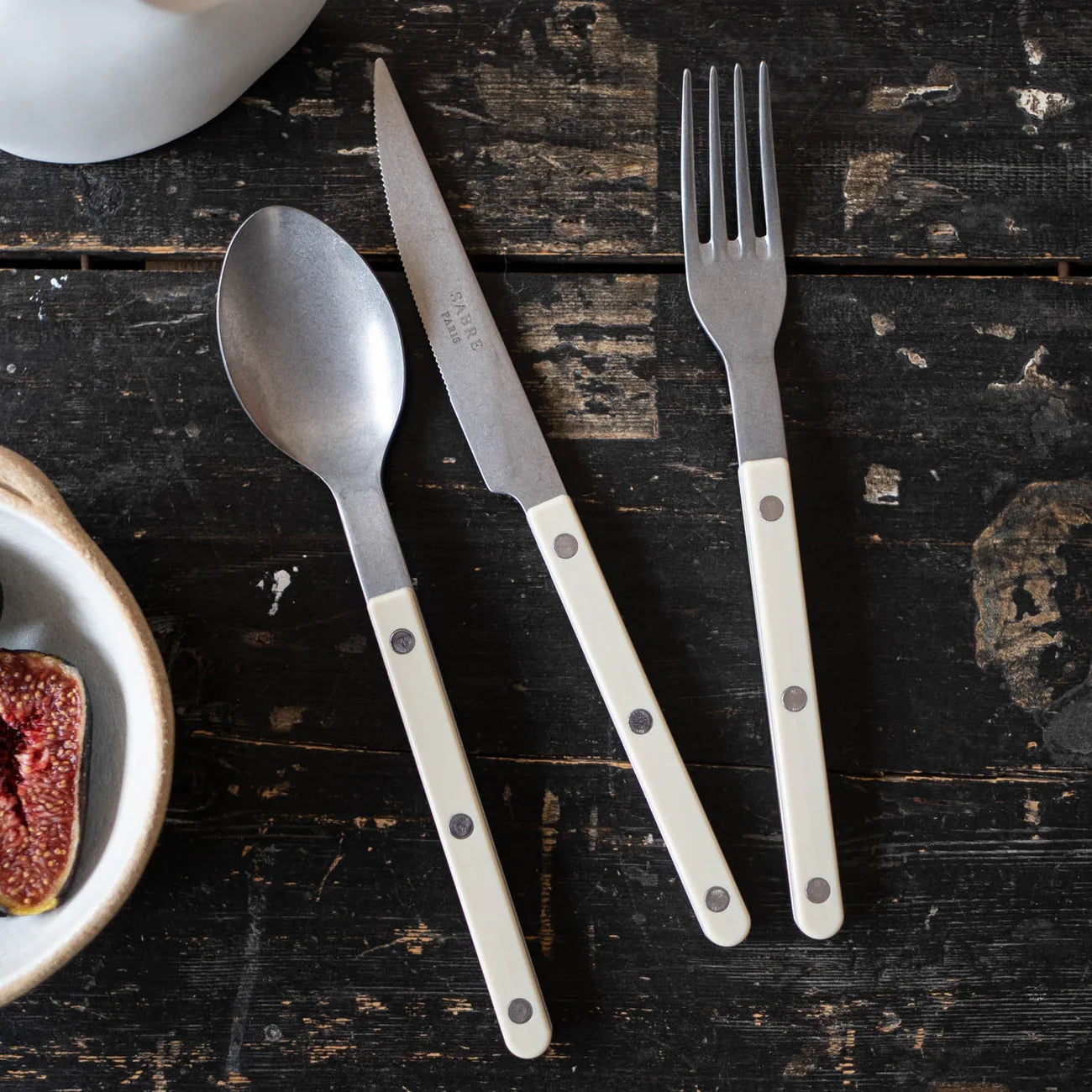 Bistrot 5 Piece Cutlery Set - Ivory