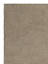 Armadillo Lathe Rug in Doe, corner close-up of the jute pile and edge