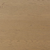 Eastman Dining Table in Light Weathered Oak – base detail