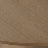 Eastman Dining Table in Light Weathered Oak – edge detail