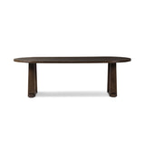Ayla Dining Table in Aged Pine – front view