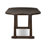 Ayla Dining Table in Aged Pine – side view