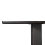 Castro Dining Table in Dark Espresso Reclaimed French Oak – edge detail
