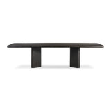 Castro Dining Table in Dark Espresso Reclaimed French Oak – front view