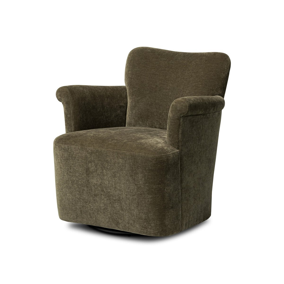 Camellia Swivel Chair in Malmo Olive – primary view