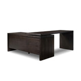 Noah Rotating Desk in Smoked Black Oak – back view