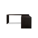 Noah Rotating Desk in Smoked Black Oak – side view