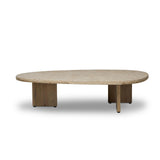 Telma Coffee Table in Washed Oak – leg detail