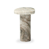 Zion End Table in Sage Onyx – side view