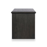 Denton Standing Desk in Smoked Black Sungkai Veneer – side view