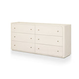 Paula 6-Drawer Dresser in Beige Painted Linen – primary view