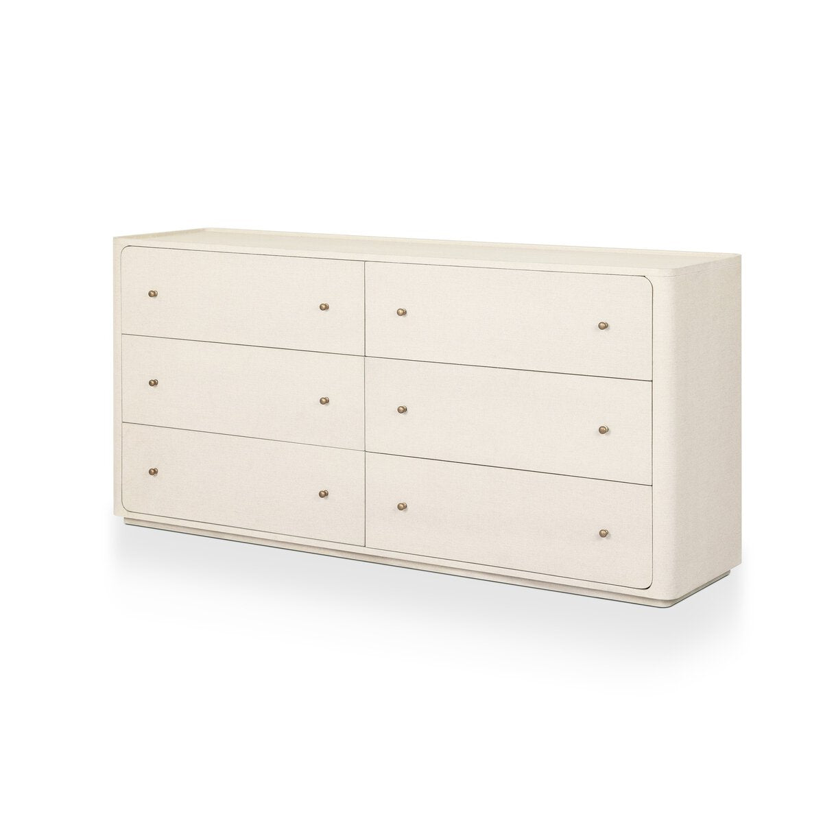 Paula 6-Drawer Dresser in Beige Painted Linen – primary view