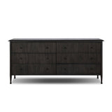 Eloise 6-Drawer Dresser in Smoked Black Mindi – front view