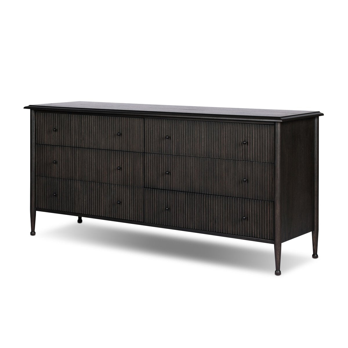 Eloise 6-Drawer Dresser in Smoked Black Mindi – primary view